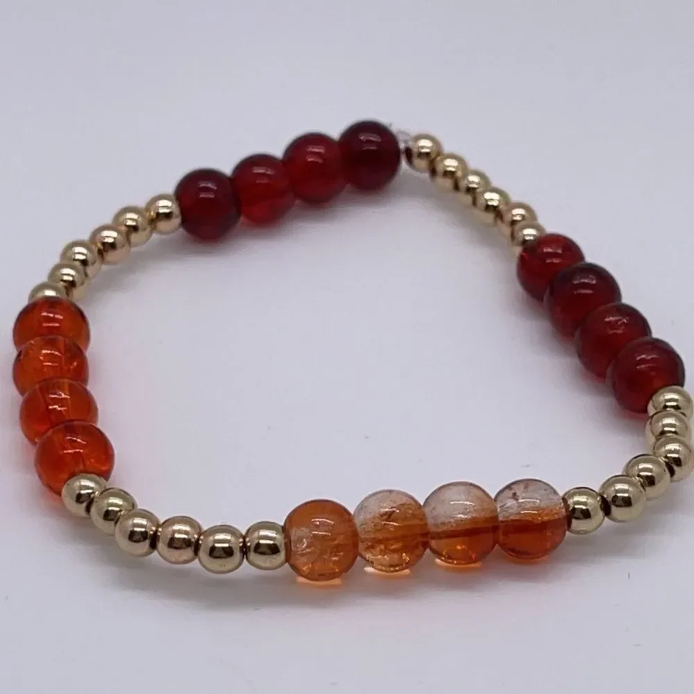 NWT Wool + Pepper Co. Fall 2021 Glass Bracelet - Picture 2 of 4